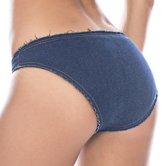🌸AGUA BENDITA Bendito Denim Fringe Bikini Lg🌸 - Picture 6 of 8